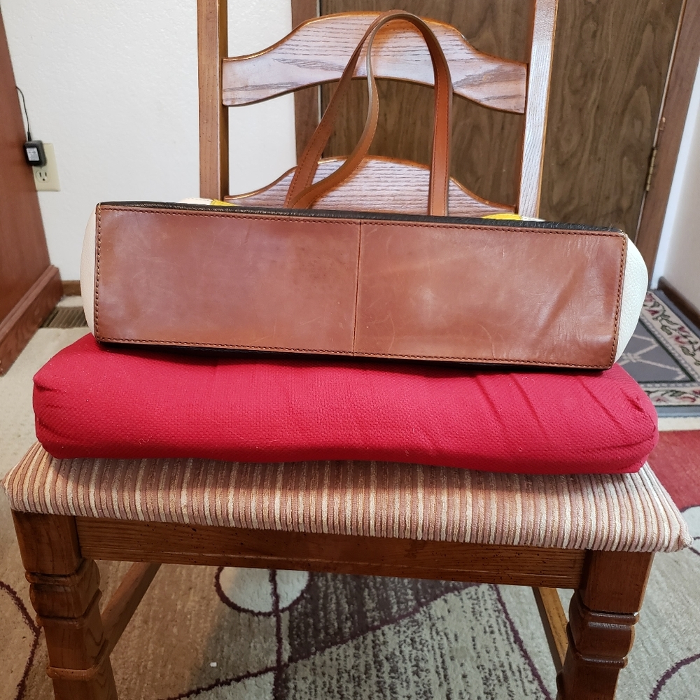 Fossil vintage Cow Hide Leather tote bag,